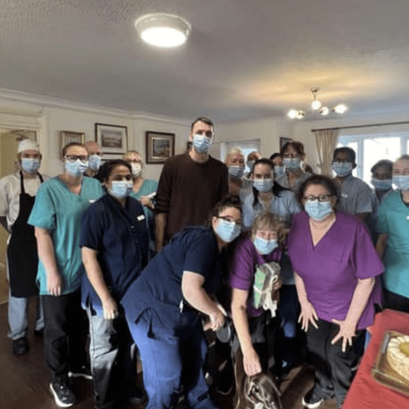 Care home worker celebrates 30 year work anniversary