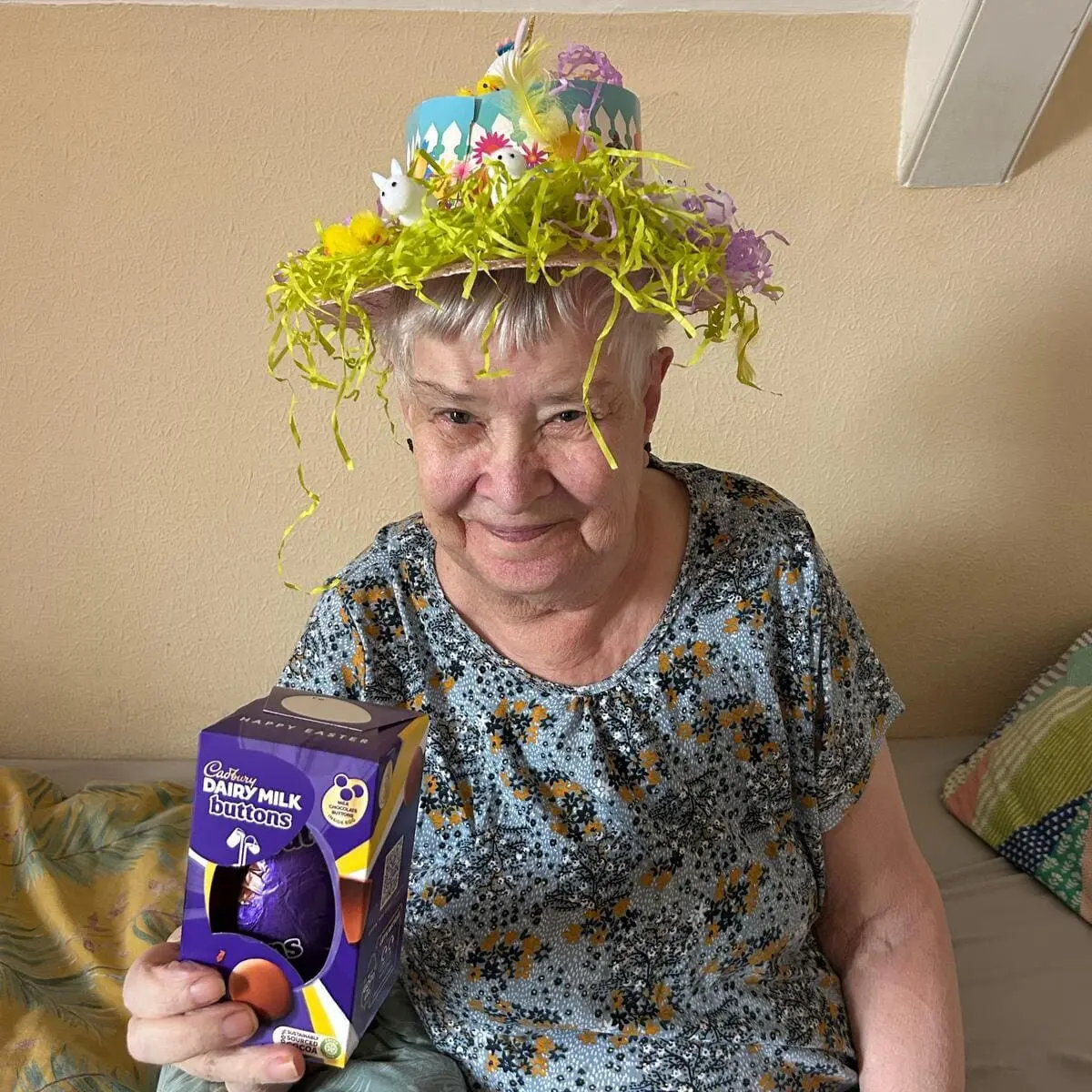 Care home activity or resident moment captured on mobile