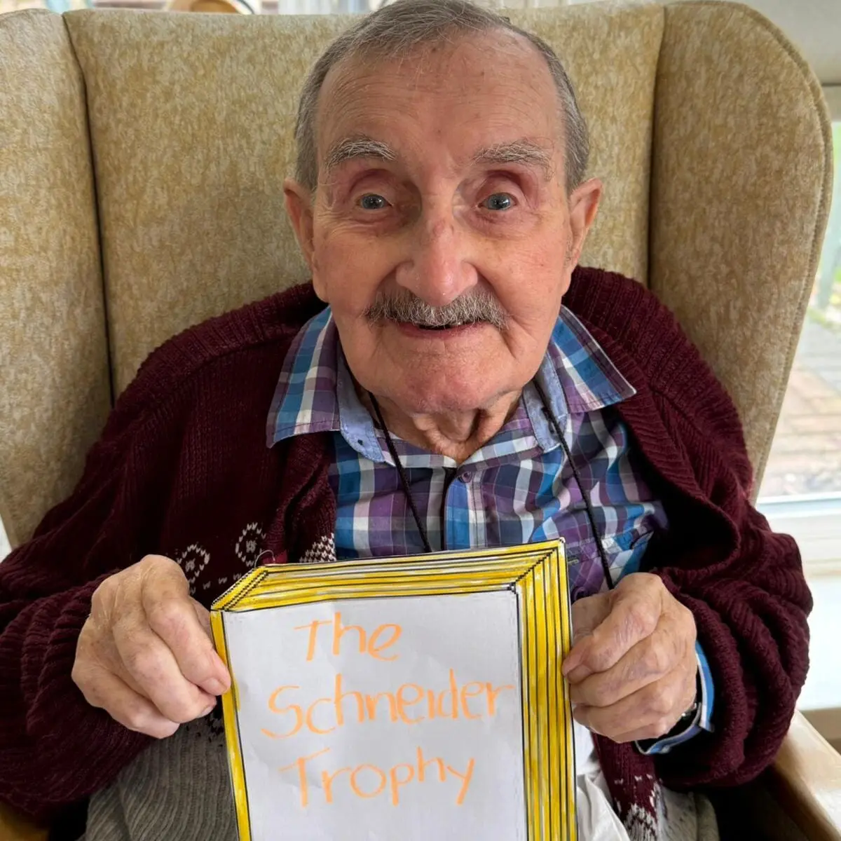 Care home activity or resident moment captured on mobile