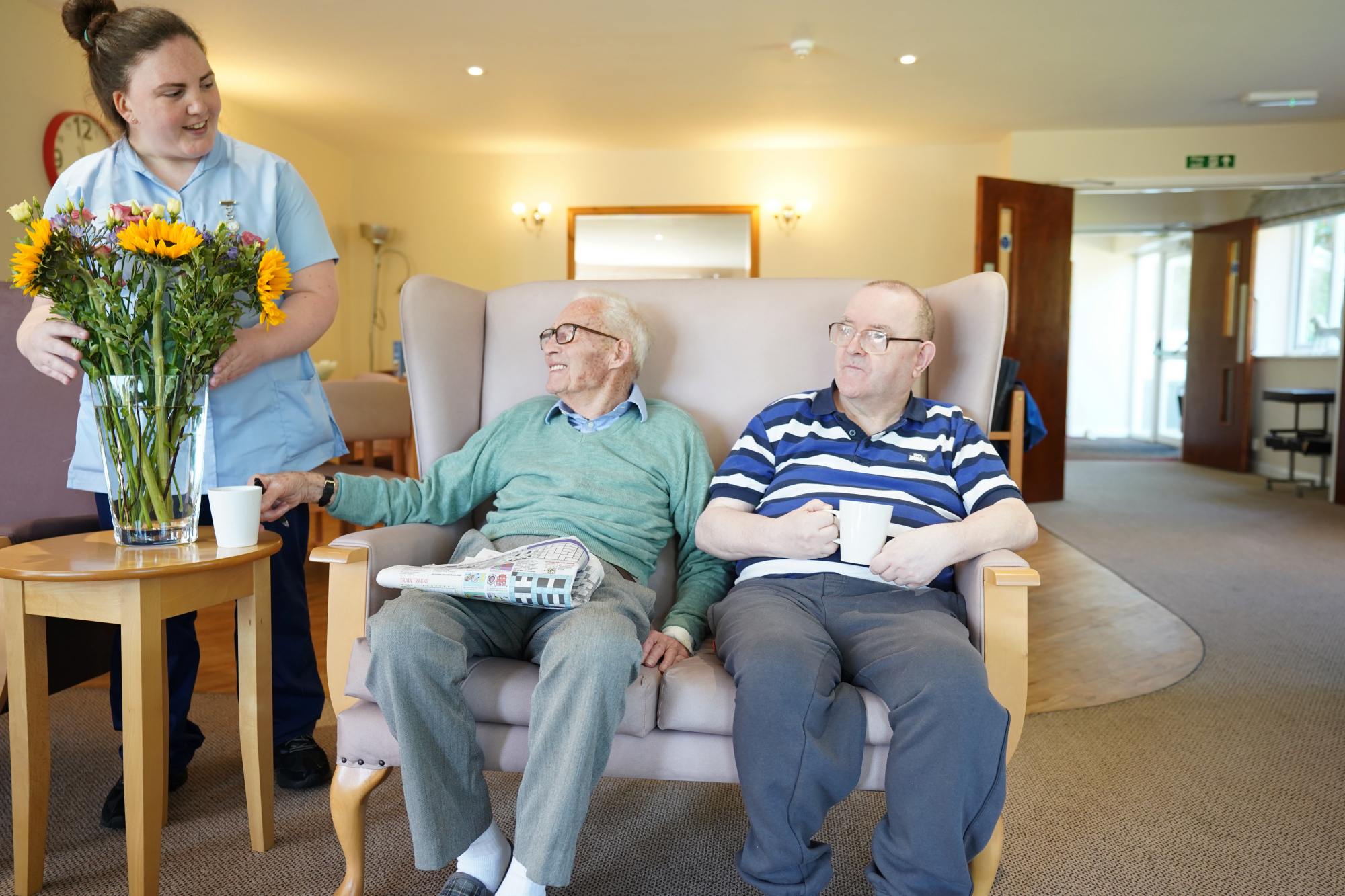 East Sussex Care Home | Residents enjoying a cup of tea in a cosy setting