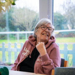 Care for older people | A resident smiling