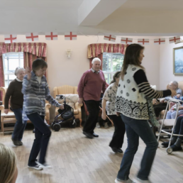with an afternoon tea and an energetic line dancing session.
