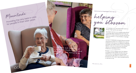 ACI Care | Mountside Care Home Hastings brochure – providing an overview of our care, facilities, and services