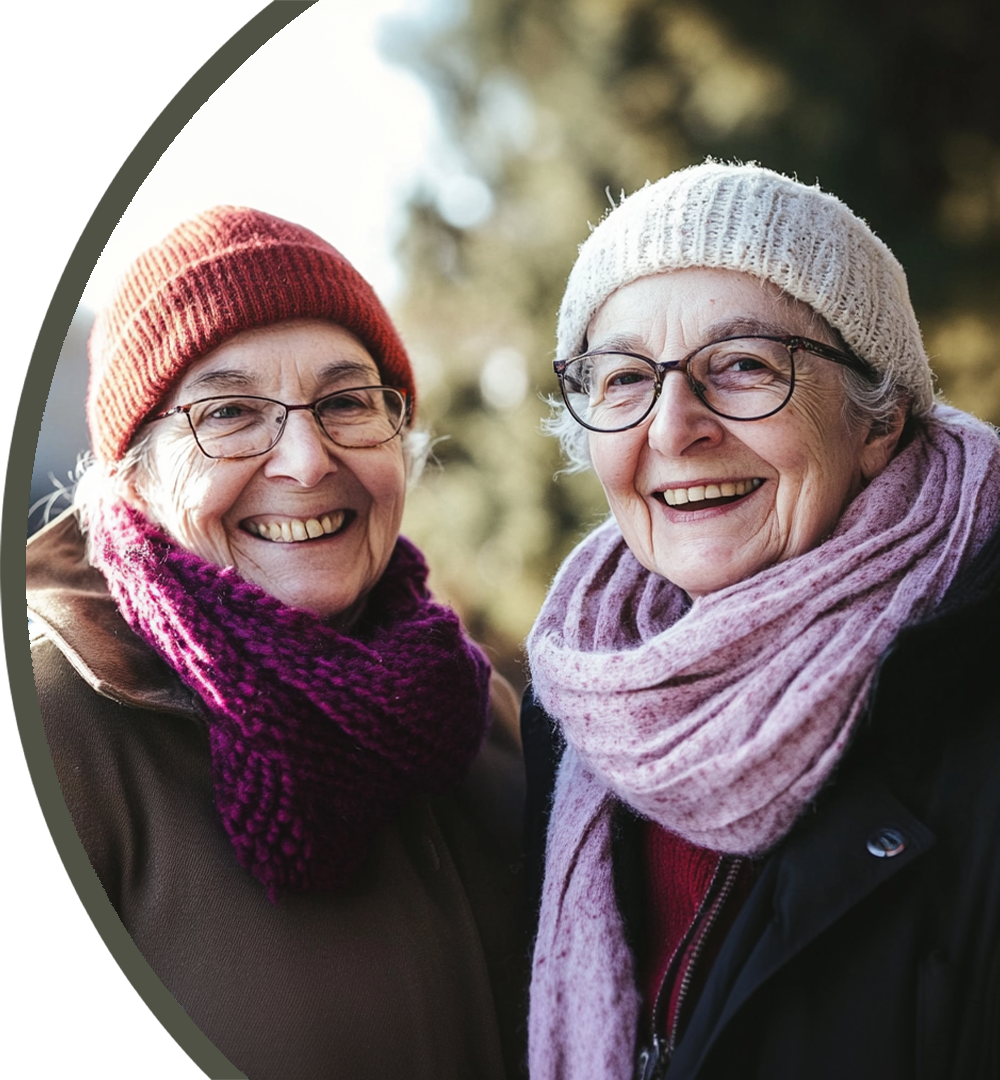 ACI | Two of our residents wrapped up warm for the winter season