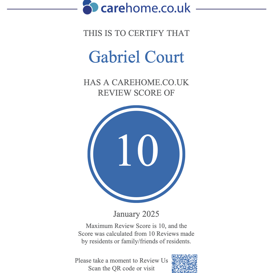 a Perfect 10 on carehome.co.uk